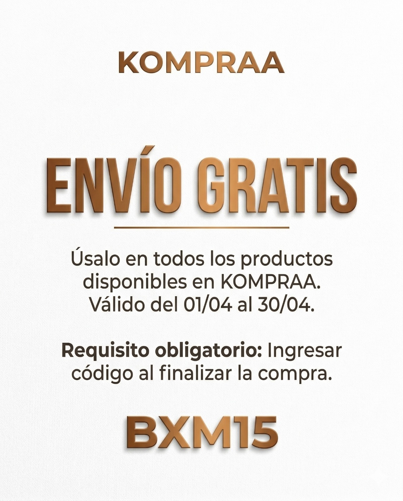 Kompraa - Comunicado oficial de Abril 2026